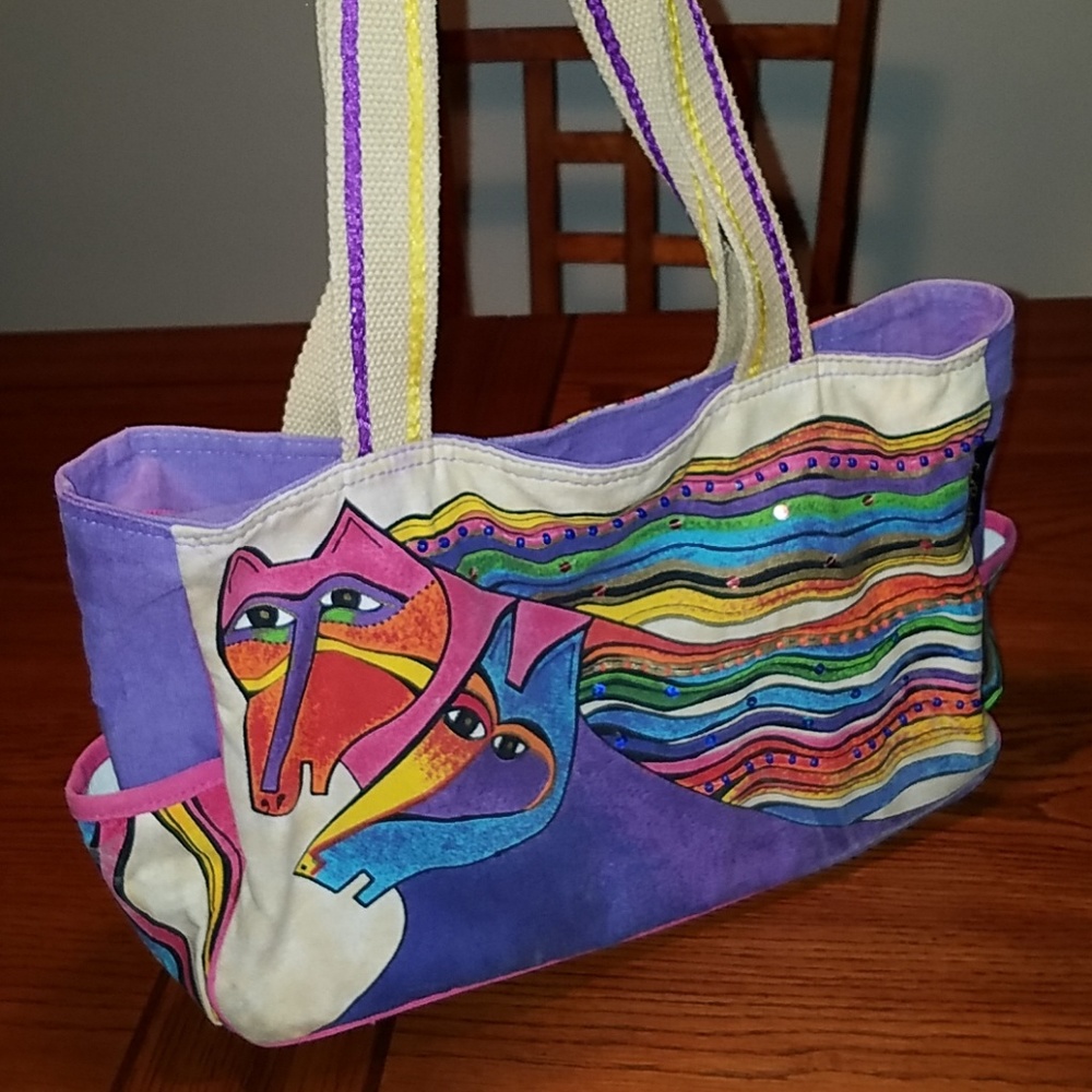 Laurel Burch Horses Shoulder Tote Bag